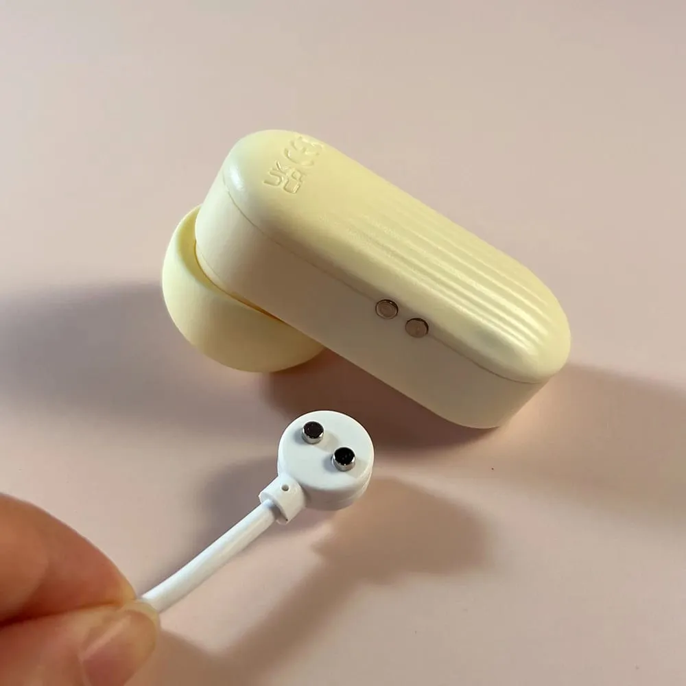 Dream Vibe Echo 2-in-1 מיני אוזניות פראייר בצורת צהוב הקשה ויניקה ויברטור צעצוע מין אישה פטמת קליטורי לעיסוי