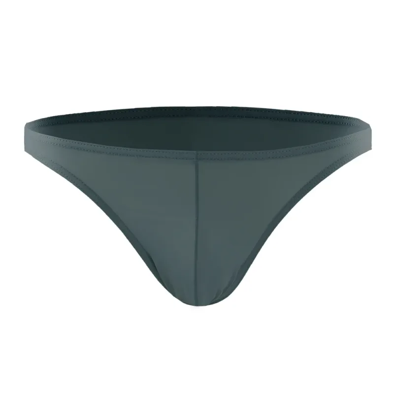 Summer Men's Breathable Ice Silk Underwear - Thin Style, Sexy Low-Waist Tight Fit, Seamless Small Triangle Bottom