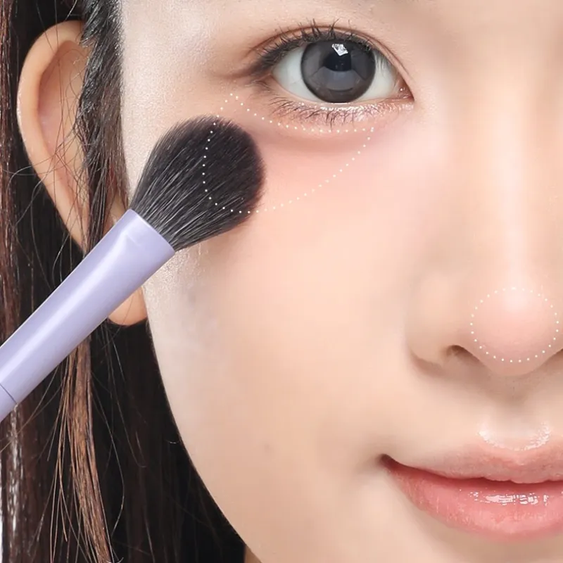 1PC Super Soft Purple Blusher Brush Foundation Contour Eye Shadow Brush Highlight Brow Shadow Brush Brush Makeup