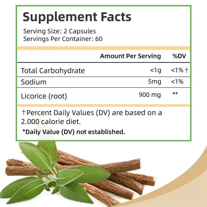 Licorice Root - Sinusuportahan ng High Strength Antioxidant Supplement ang Heart Health Non-GMO Digestive Health Support