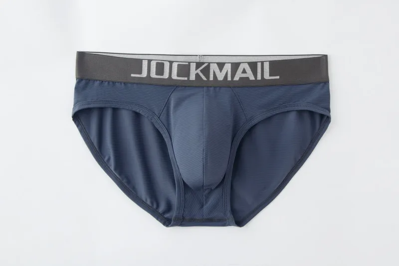 Men Underwear Brief Sexy Low-rise Striped Bikini Athletic Supporters Underpants Sleepwear Nylon Quick Dry Breathable