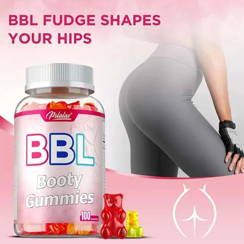 BBL Gummies para sa Mas Malaking Paglaki ng Puwit - Hugis Katawan ng Babae Pahigpitin ang Pweti Pigilan ang Paglalaway at Pagbagsak Palakihin ang Sexy na Pwet