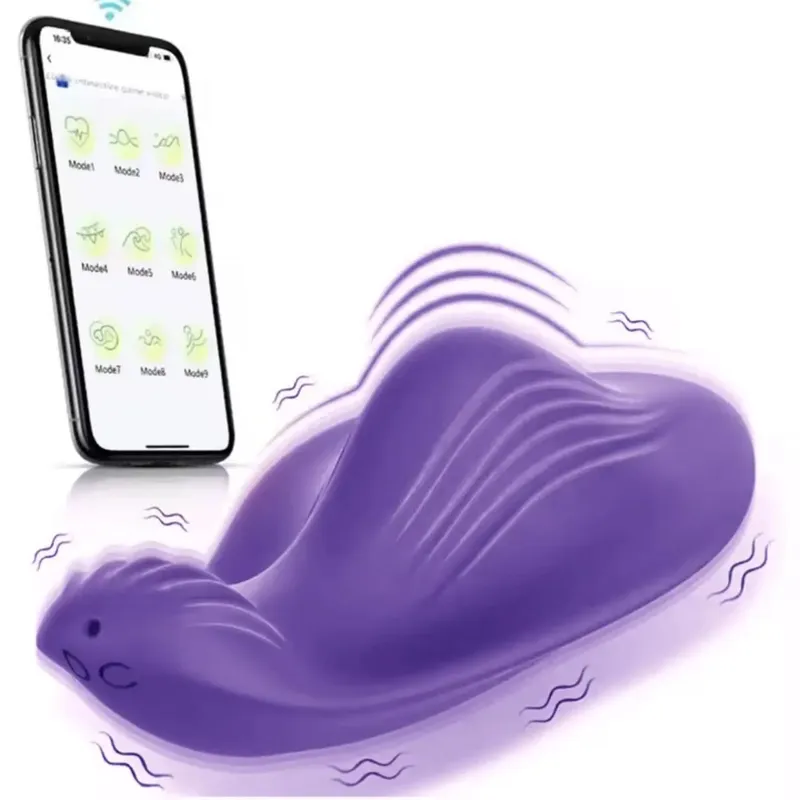 Hordható Bluetooth Bugyi Vibrátor Vagina Clitoris Stimulátor Masszírozó APP Control Hordható vibráló tojás szexjáték felnőtteknek