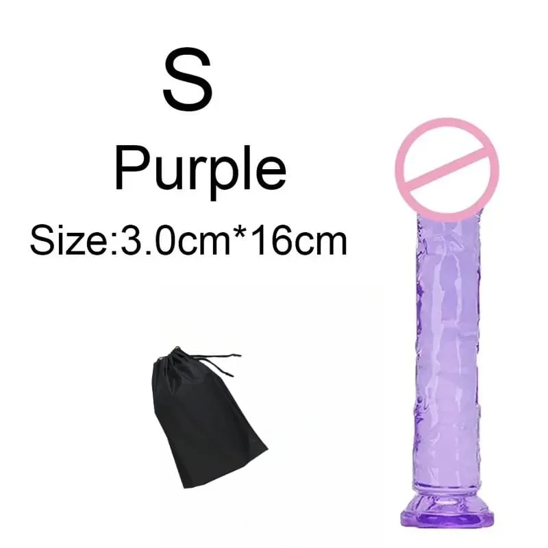 Σούπερ φθηνό 6 μεγεθών Ρεαλιστικό Soft Jelly Dildo Butt Prig βύσματα Παιχνίδι σεξ ενηλίκων για γυναίκες και άνδρες Κολπικός και πρωκτικός αυνανισμός