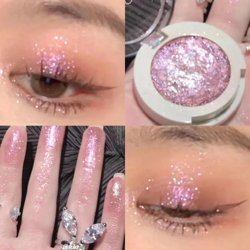 Μονόχρωμη σκιά ματιών Glitter Gold Shining Brighten Eyes Μακιγιάζ Μακιγιάζ μακράς διαρκείας Μακιγιάζ ματιών Brightening Pearlescent Shimmer Eye Shadow