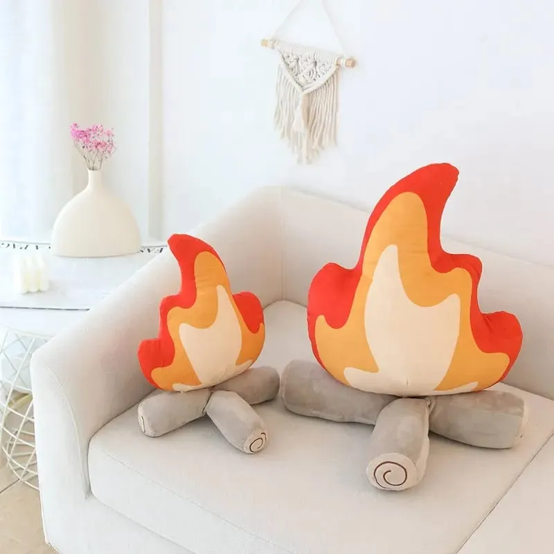 30cm/45cm Funny Simulation Bonfire βελούδινο παιχνίδι μαλακό γεμισμένο καρτούν κούκλα φωτιά Σαλόνι Μαξιλάρι δαπέδου Διακοσμητικό μαξιλάρι Δώρο