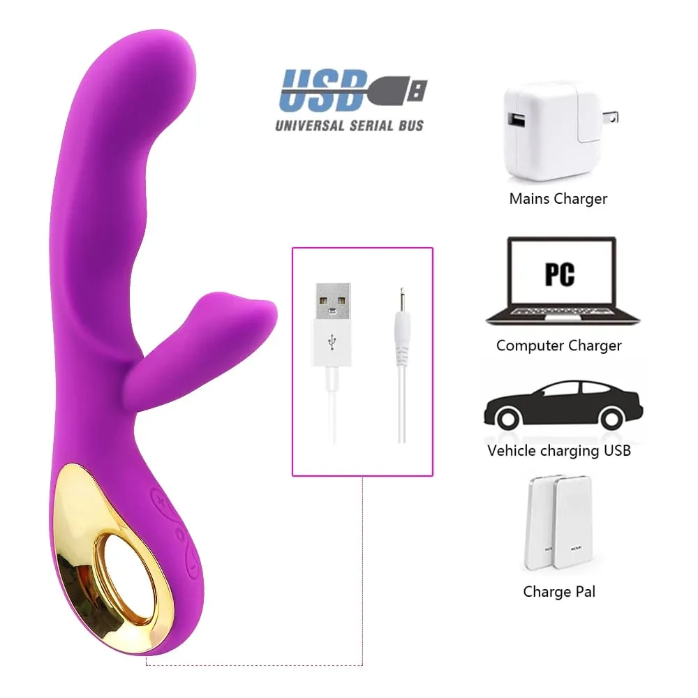 Rabbit G Spot Vibrátor nőknek 10 mód Orgazmus Műpénisz Erőteljes maszturbáció Klitorisz stimulátor Hüvelymasszírozó Felnőtt szexjátékok