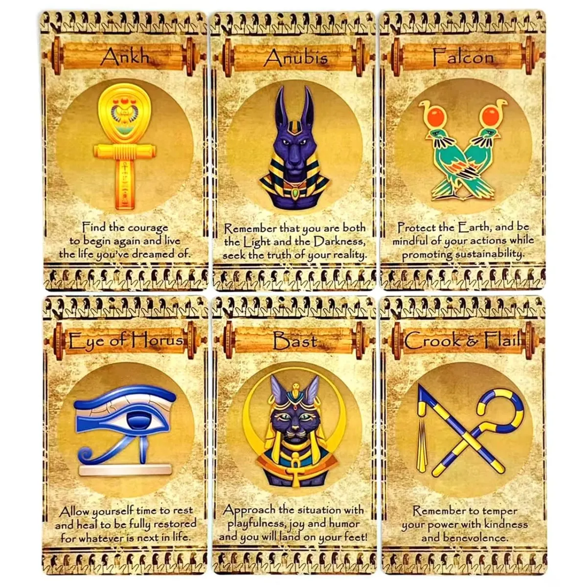 אורקל מצרית חדשה חפיסת 20 קלפים עיצוב קלאסי למתחילים ומקצוענים אידיאלי למדיטציה של עתידות ומתנות