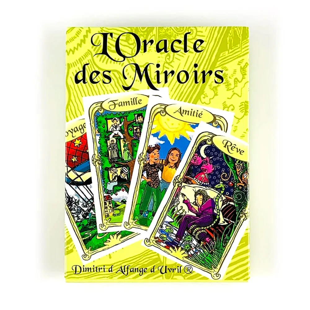 L'Oracle Des Miroirs Oracle Cards Γαλλική έκδοση Mystical Divination Card Game With Guidebook για συλλέκτες και αρχάριους