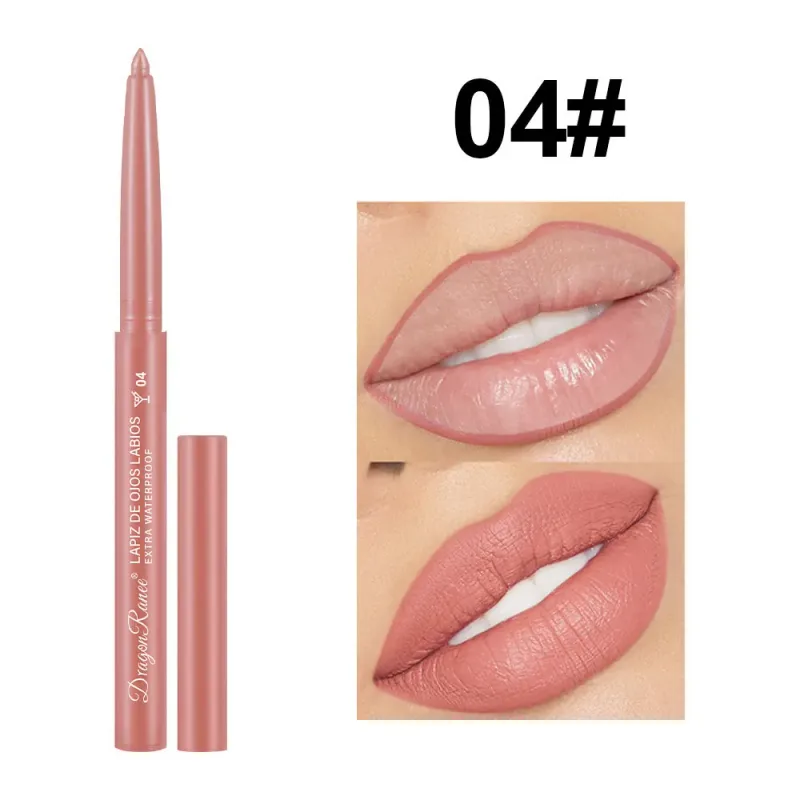 Lip Liner Αδιάβροχο μακράς διαρκείας Hook Line Lip Pencil Matte Beginner Automatic Lip Liner Bean Ενυδατικό Αντικολλητικό Cup Lips