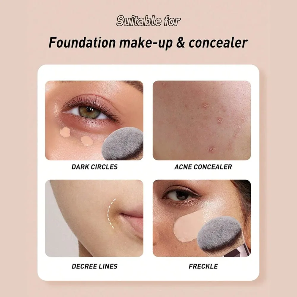 1 Buah Kuas Rias Besar Wajah Kontur Pipi Perona Pipi Alas Bedak Hidung Alat Kuas Rias Kosmetik Daya Longgar Kuas Perona Pipi Bedak — image 5