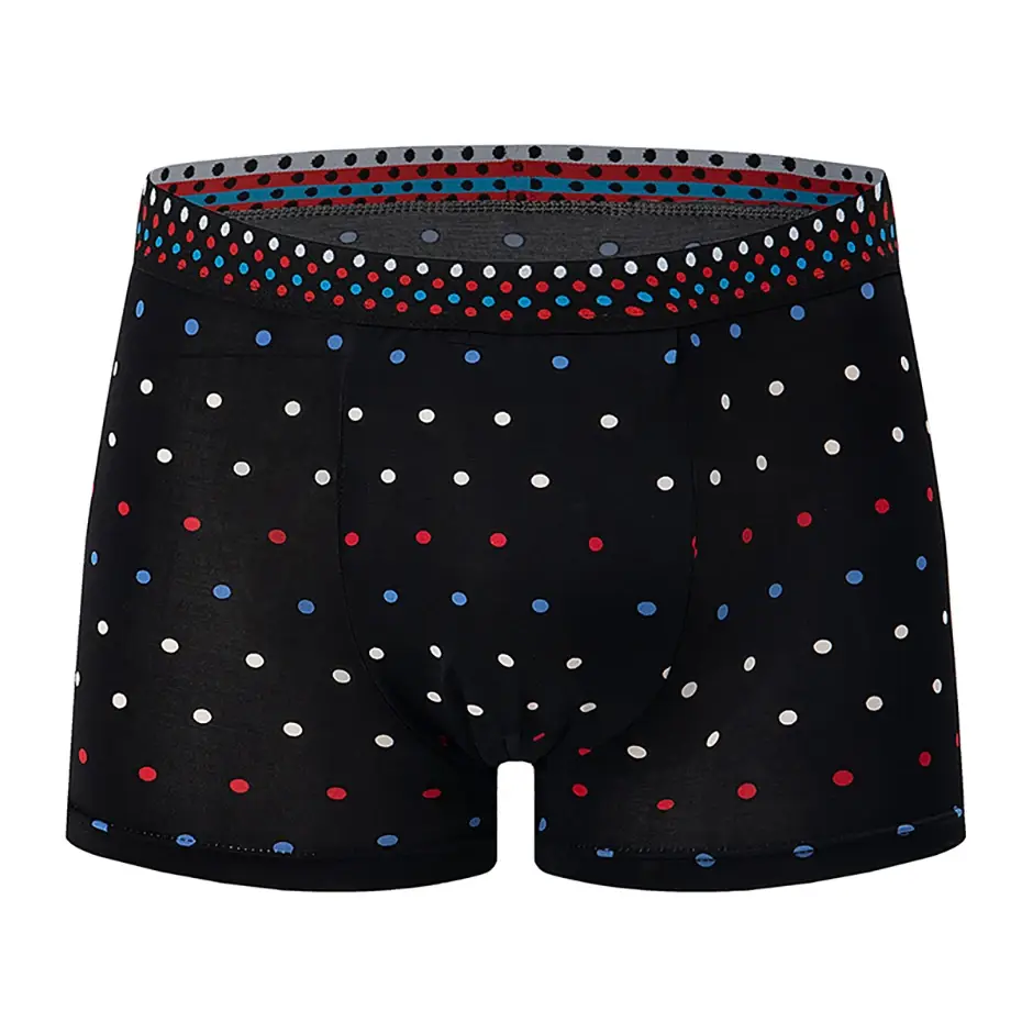 4/5piece Men's Colorful Patterned Fashionable Casual Boxer Shorts Loose And Comfortable Oversized Underwear Elastic Waist Shorts