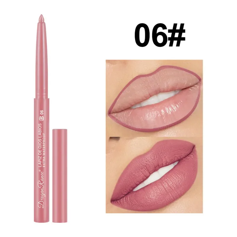 Lip Liner Αδιάβροχο μακράς διαρκείας Hook Line Lip Pencil Matte Beginner Automatic Lip Liner Bean Ενυδατικό Αντικολλητικό Cup Lips