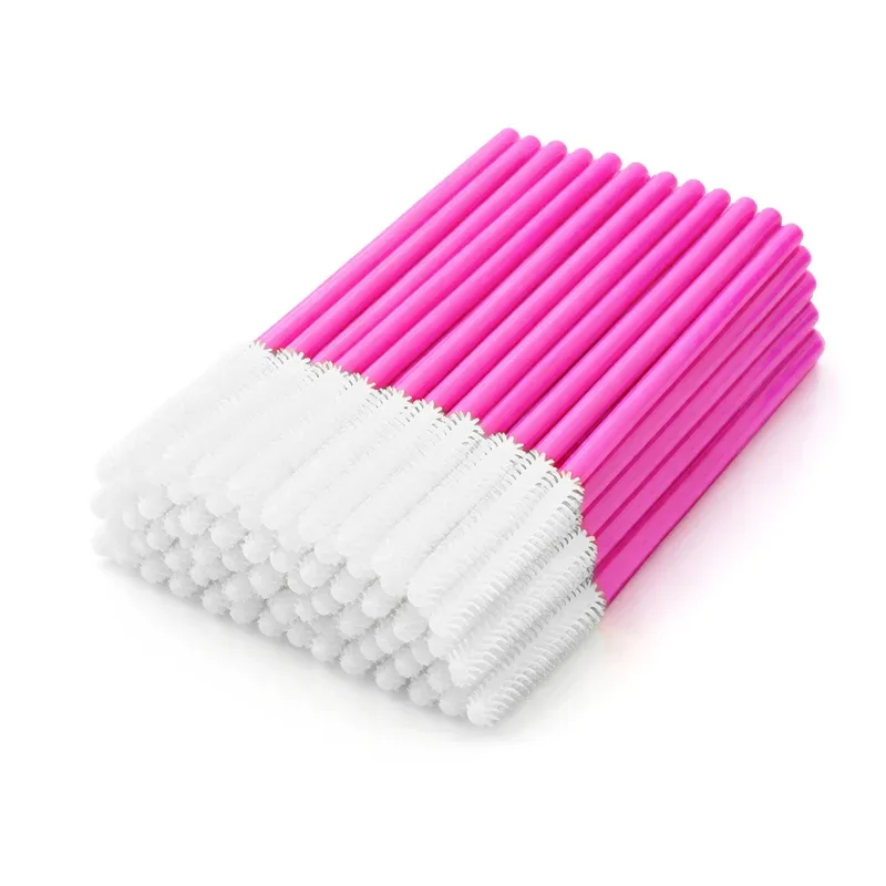 Siliconen Wimperborstel Mascara Wands Applicator Wenkbrauwkam Staaf Spoolies Wimpers Borstels Lash Extension Supplies Make-up Gereedschap
