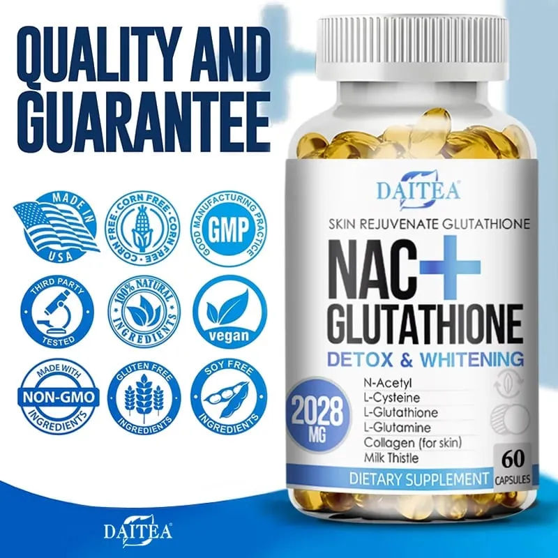 NAC Supplement L-Glutathione Intracellular Antioxidant Complex - Promotes cleansing detoxification and repair Reduces liposome