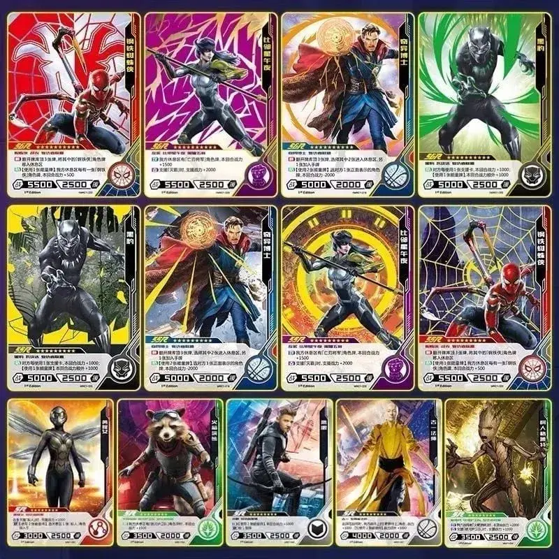 Kartu        Asli Kartu Duel Pahlawan          Versi Kompetitif Mainan Kartu Koleksi Iron Man Thor Captain CR America