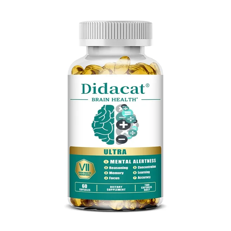 Fosfatidylserinkapslar - med vitamin B6 och B12 Förbättrar minne och koncentration Fräscha upp sinnet Stöd energi