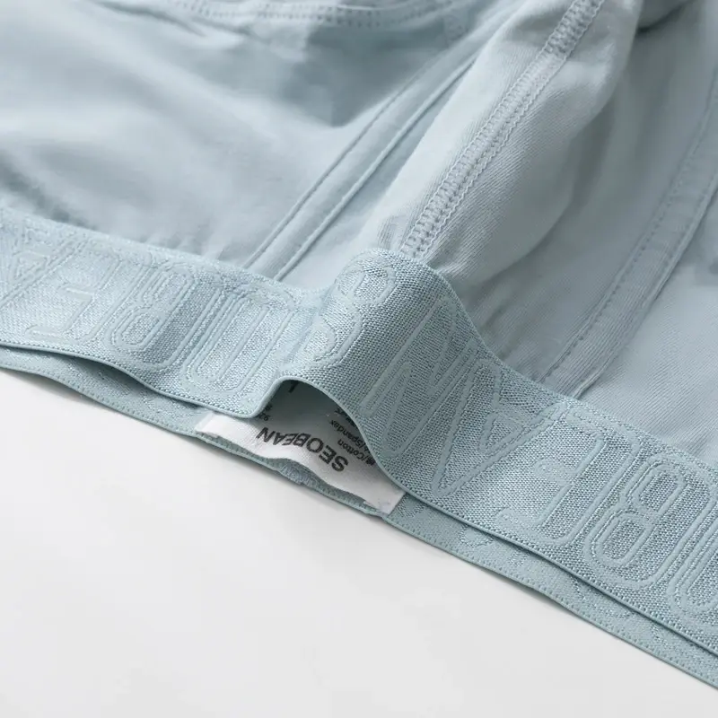 Men's Breathable Cotton Boxer Shorts U-Convex Pouch Low-Waist Soft Stretch Underwear for Daily Casual & Intimate Wear