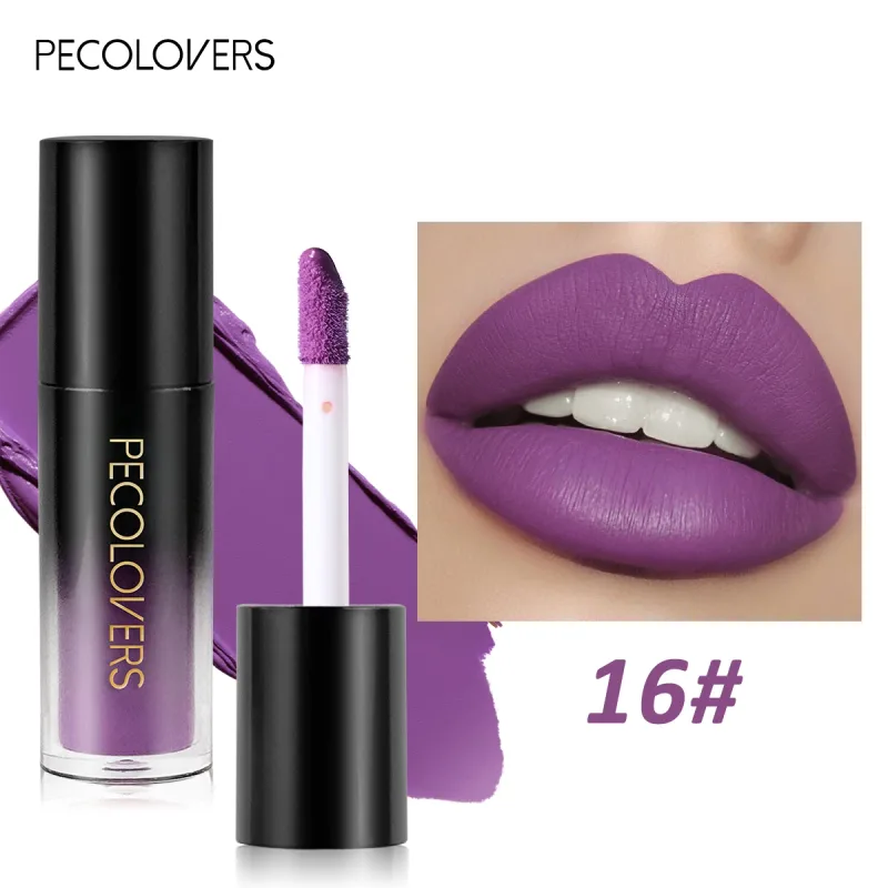 Πολλαπλών χρωμάτων Matte Velvet Lip Gloss Αδιάβροχο Αντικολλητικό Κύπελλο λείο κραγιόν για εφαρμογή υψηλής απόδοσης χρωμάτων