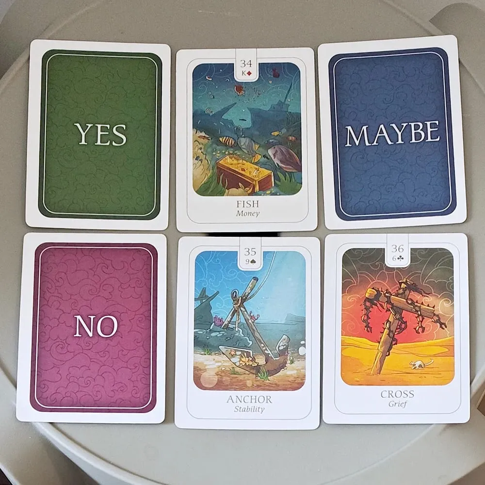 Simplicity Lenormand Deck 41 τμχ Όμορφες εικονογραφημένες κάρτες με ουσιαστικό συμβολισμό με Yes No Ίσως κάρτες 9*6cm