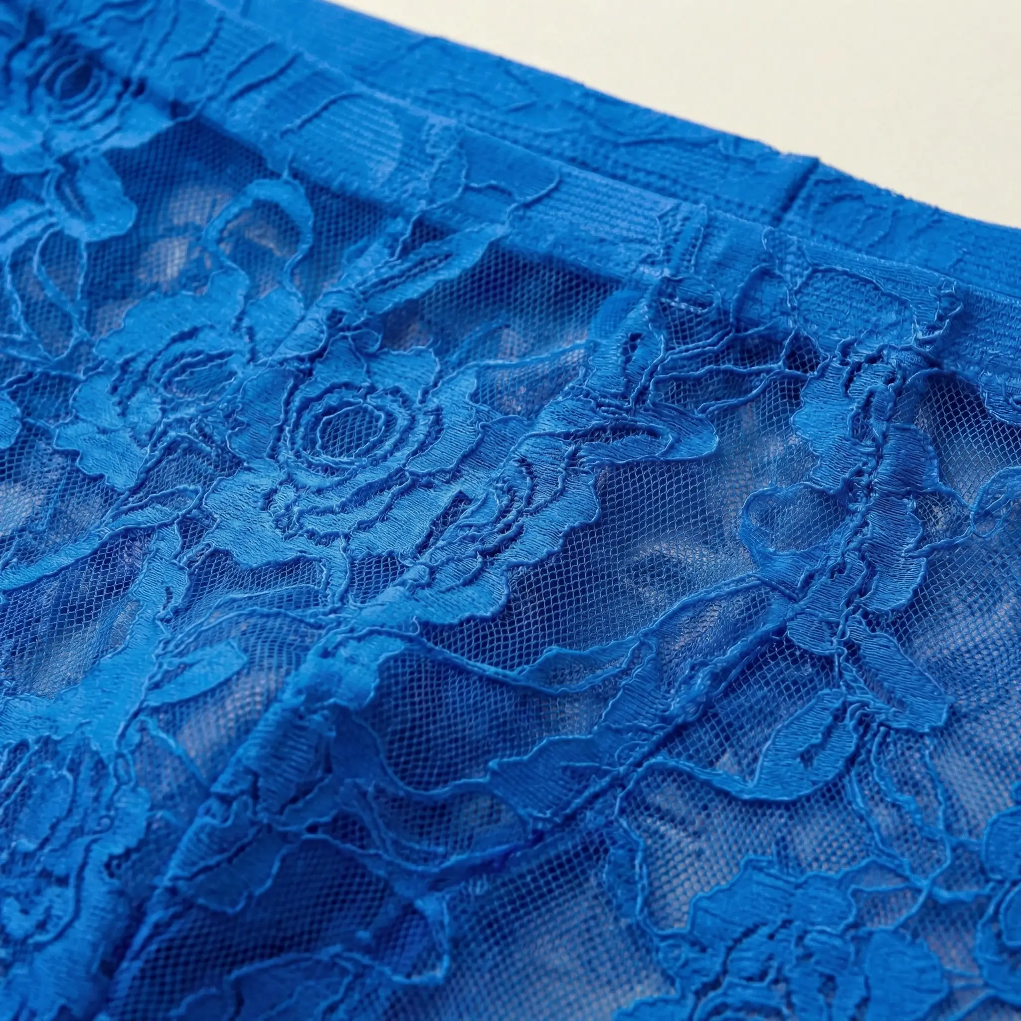 1Pc Men's Fashion New Design Sexy Lace Embroidery, High Elasticity Transparent Lace Flat Corner Underwear, Sexy, Ice Silk — image 16