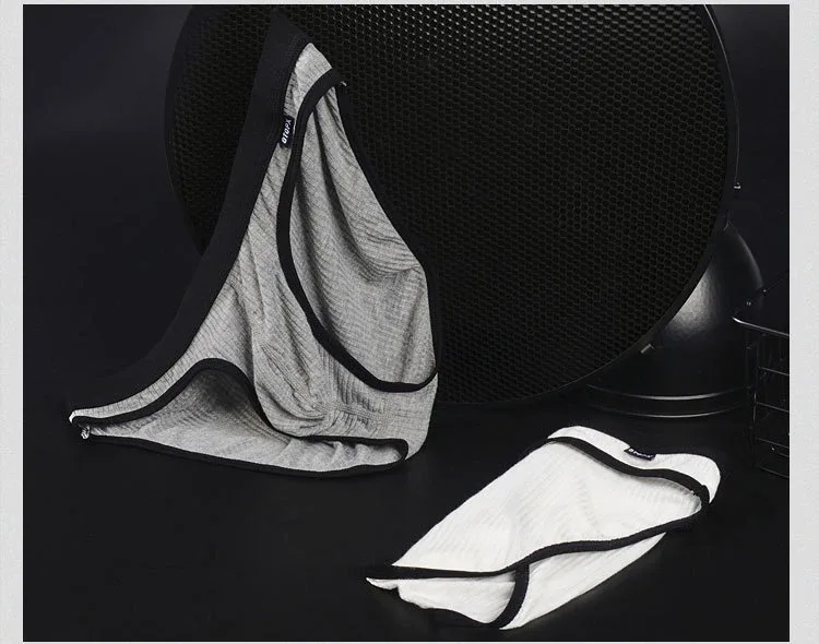 Men's Underwear U-Convex Pouch Briefs Breathable Soft Elastic Low Rise Panties For Men Daily Lingerie 2-Pack