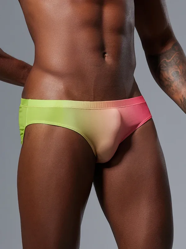 Men's triangular underwear with ice silk thin design, fast drying, high elasticity, low waist, sexy, slim fit, youth fashion
