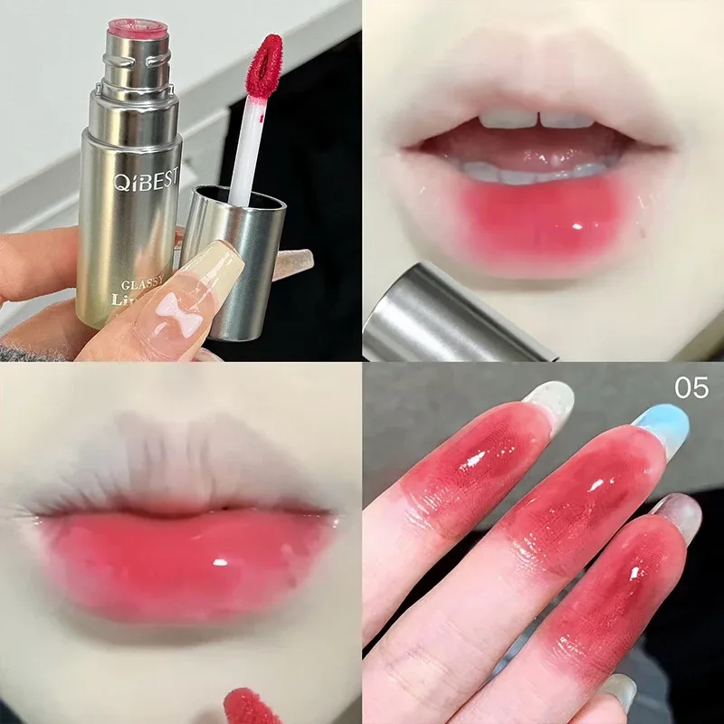 Watery Mirror Lip Gloss Μακράς διάρκειας Ενυδατικό Εύκολα Φορετούμενο Water Glass Lip Glaze Ενυδατικό Sexy Red Lip Tint Makeup
