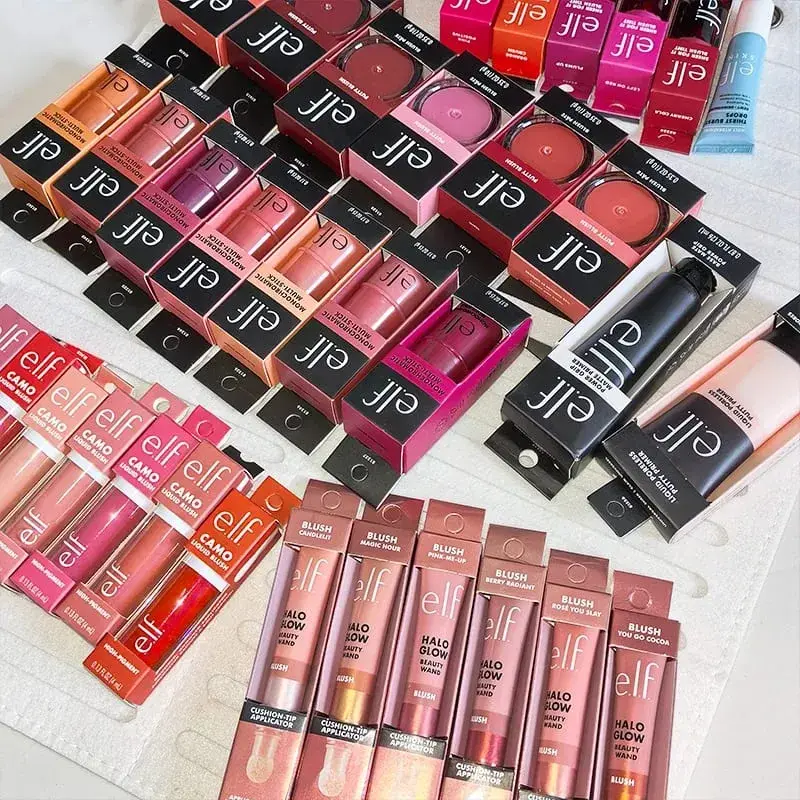 Elf Celebrity Limited Co-branded Double-ended Smooth Lip Liner Peptide Lipstick Lip Balm Liquid Blush Εύκολη εφαρμογή Blush Stick