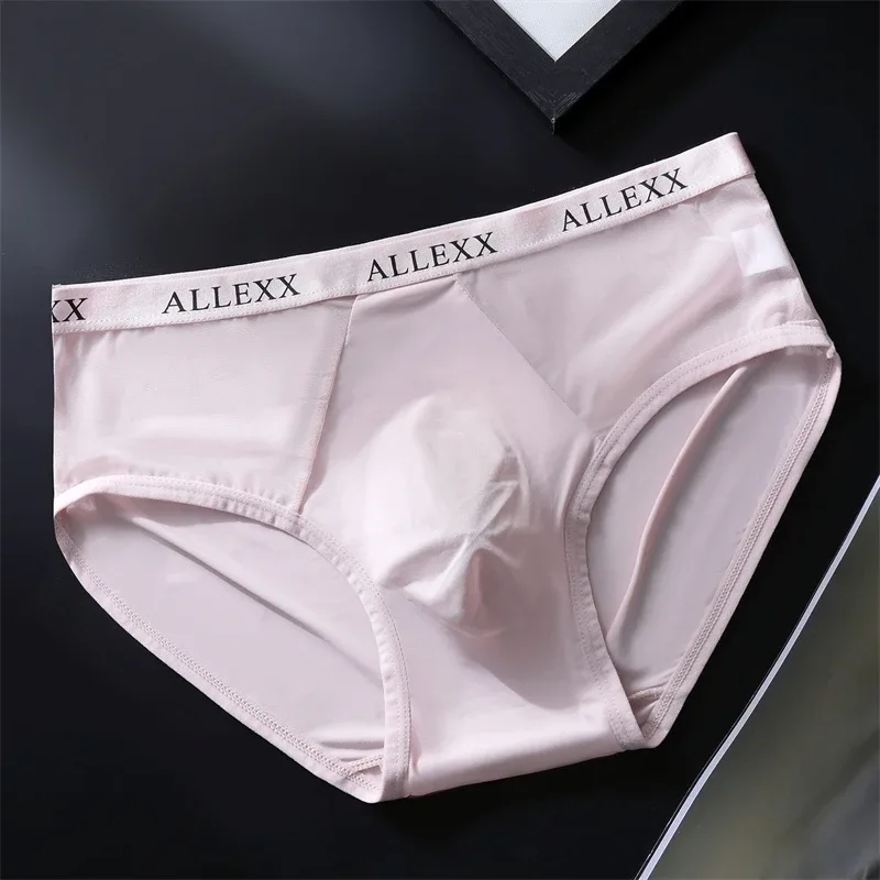 Adults 18 plus size men's underwear Ice silk lingeries for man 3D convex calzoncillos hombre thin cueca summer cuecas masculina