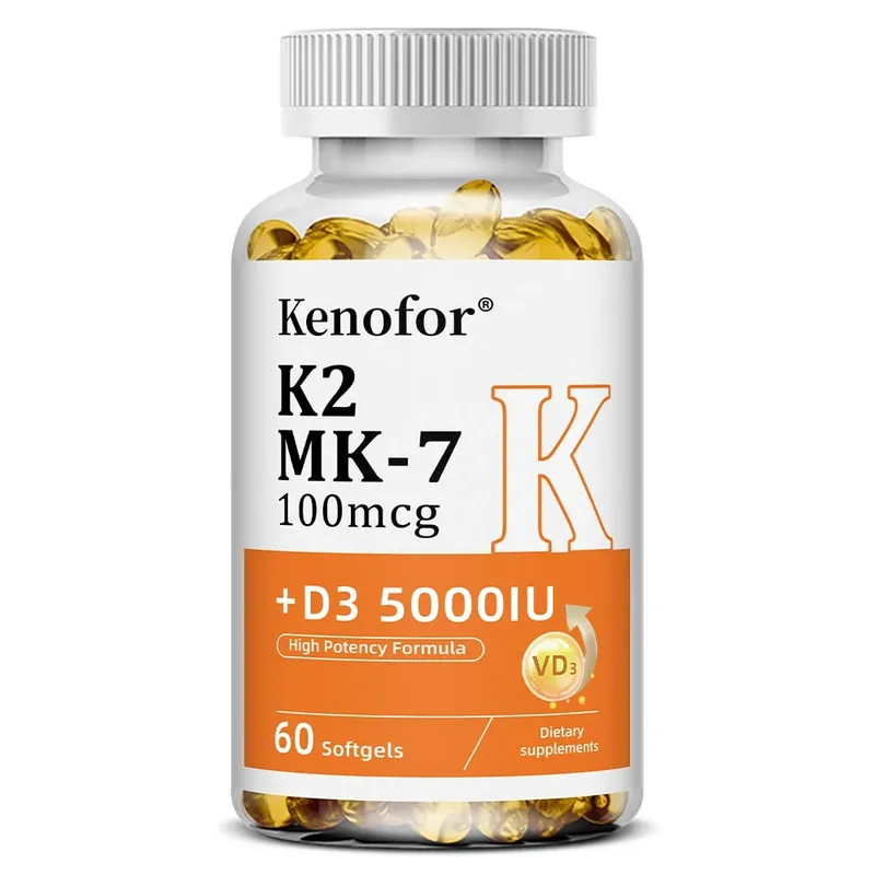 Vitamin D3 5000IU + K2 MK-7 100mcg | Bone Heart & Immune Support