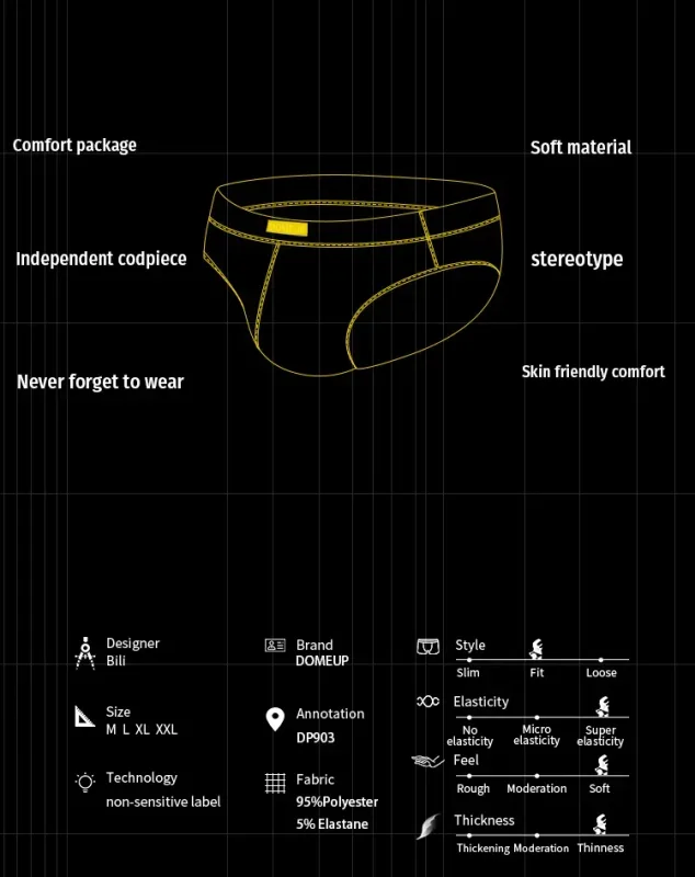 2PCS Sporty Men Low Rise Briefs Black Stretch Quick Dry Color Block Printed Wide Waistband 3D Pouch Comfort Gym Mens Underwear