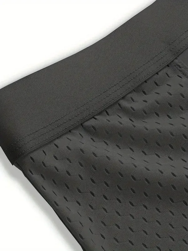 8 Pack Mesh Men's Underwear with Ice Silk Breathable and Comfortable, Fashionable and Sexy Men's Flat Corner Shorts Men Boxer