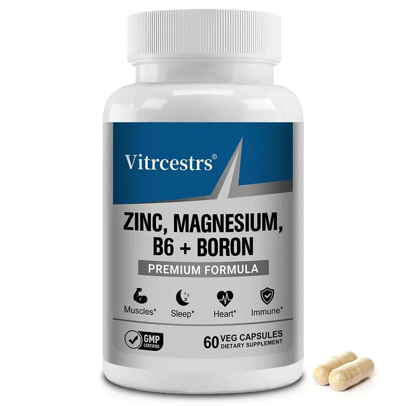 Magnesium Complex Capsules - boron/L-Threonate + Zinc D3 B6 High Absorption Muscle Bone Brain Sleep Health Panglunas sa pagkabalisa