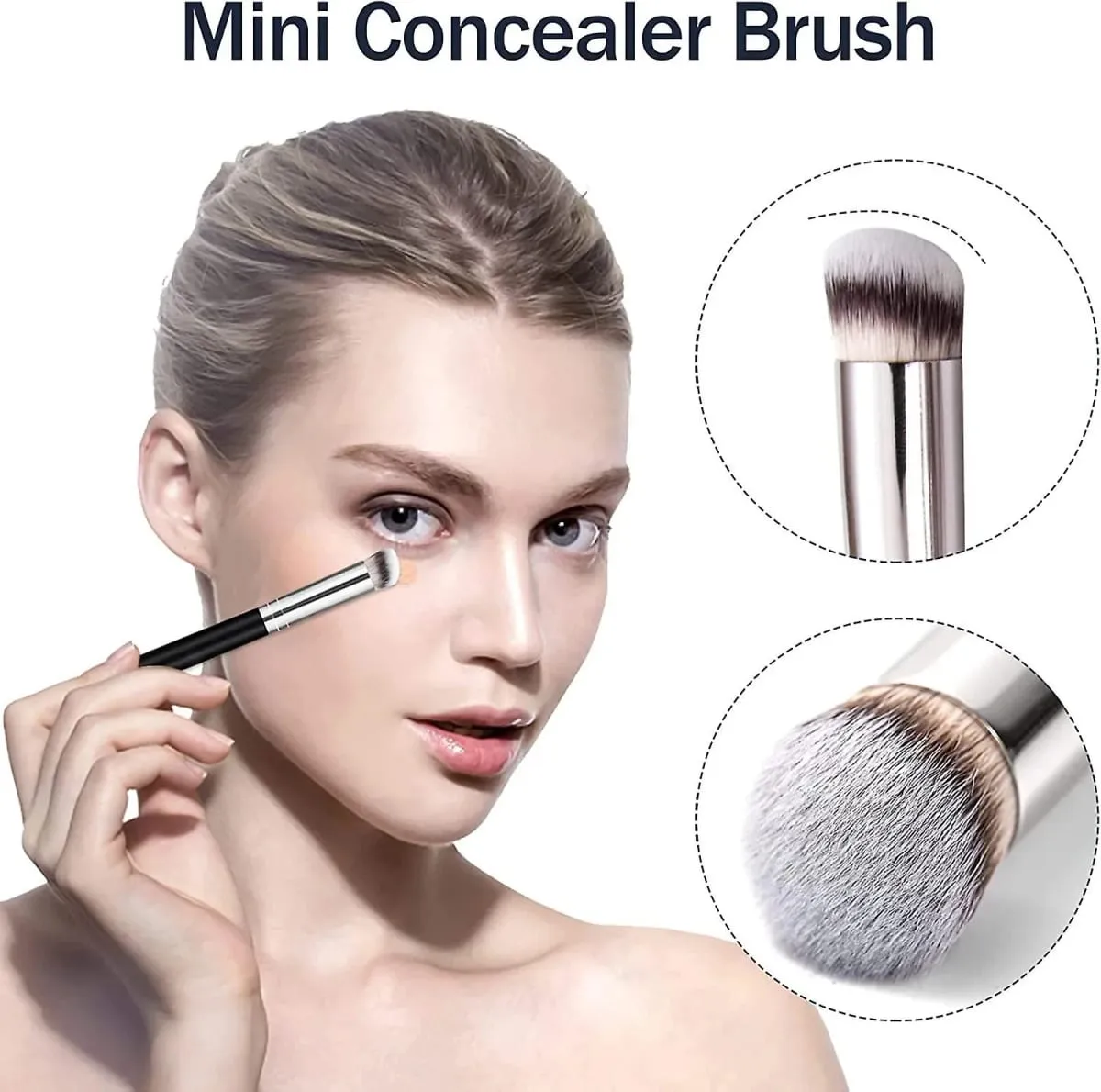 1/2/5 pcs Foundation Concealer Brush Premium Contour Blusher Brushes Flawless Under Eye Dense Face Makeup Brush Para sa Blending