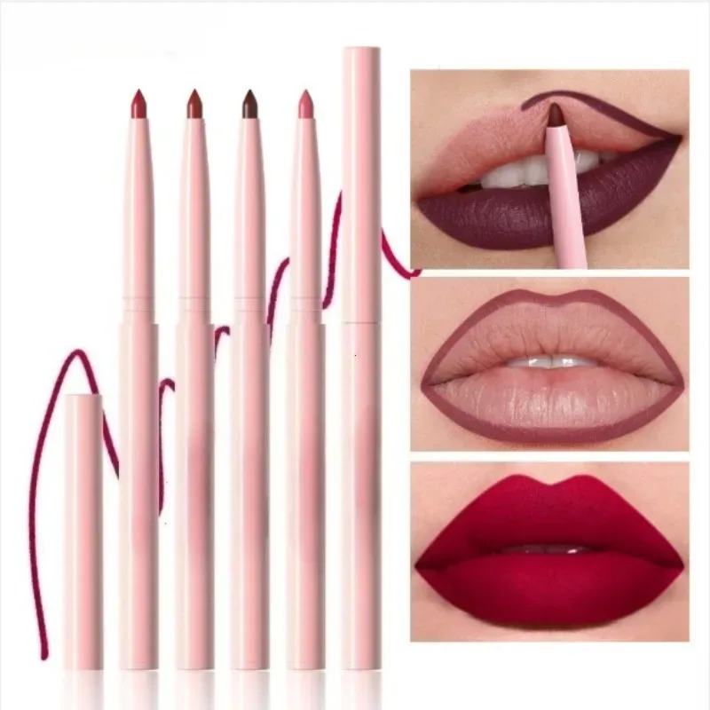 6 τμχ Σετ στυλό Lip Liner Μεγάλης διάρκειας Αδιάβροχο Αδιάβροχο Εύκολο Χρώμα που δεν ξεθωριάζει Σετ Lip Gloss Beauty Makeup