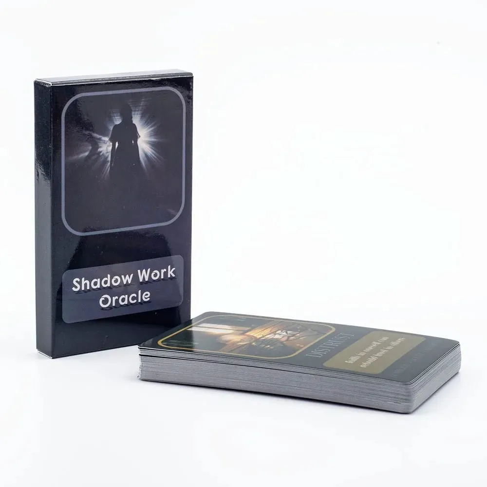 Shadow Work Oracle למסיבה משפחתית חפיסת משחק Fortune Borad באיכות גבוהה עם 33 כרטיסי חיזוי אנגליים 10.3*6.1 ס"מ