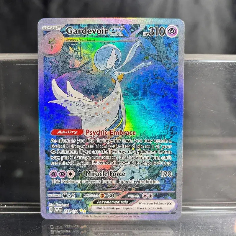 אוסף משחקי מסחר הולוגרפי PTCG כרטיסי פרוקסי Charizard Pikachu Mew EX Singl PKM Foil Cards Gengar VMAX Skyridge (SK)