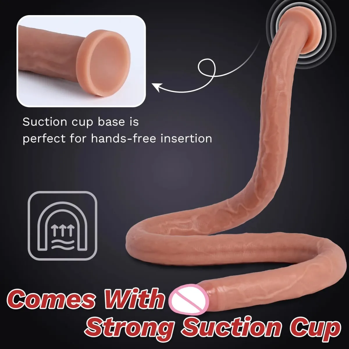 Εξαιρετικά μακρύ ρεαλιστικό Dildos G Spot Διέγερση βαθιάς αφής πέους κόλπος πρωκτικό Dildo Dick Παιχνίδια σεξ ενηλίκων για γυναίκες Ανδρικά βύσματα γλουτών