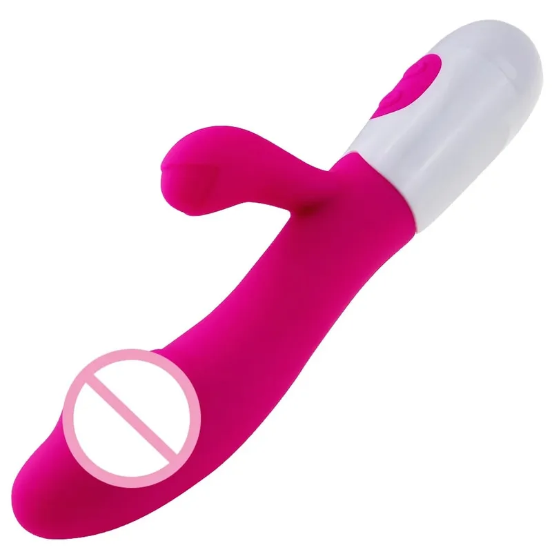 סיליקון G-Spot רטט רטט כפול דגדגן לעיסוי 10 מהירויות נטענת עמיד למים צעצוע מין תענוג לנשים