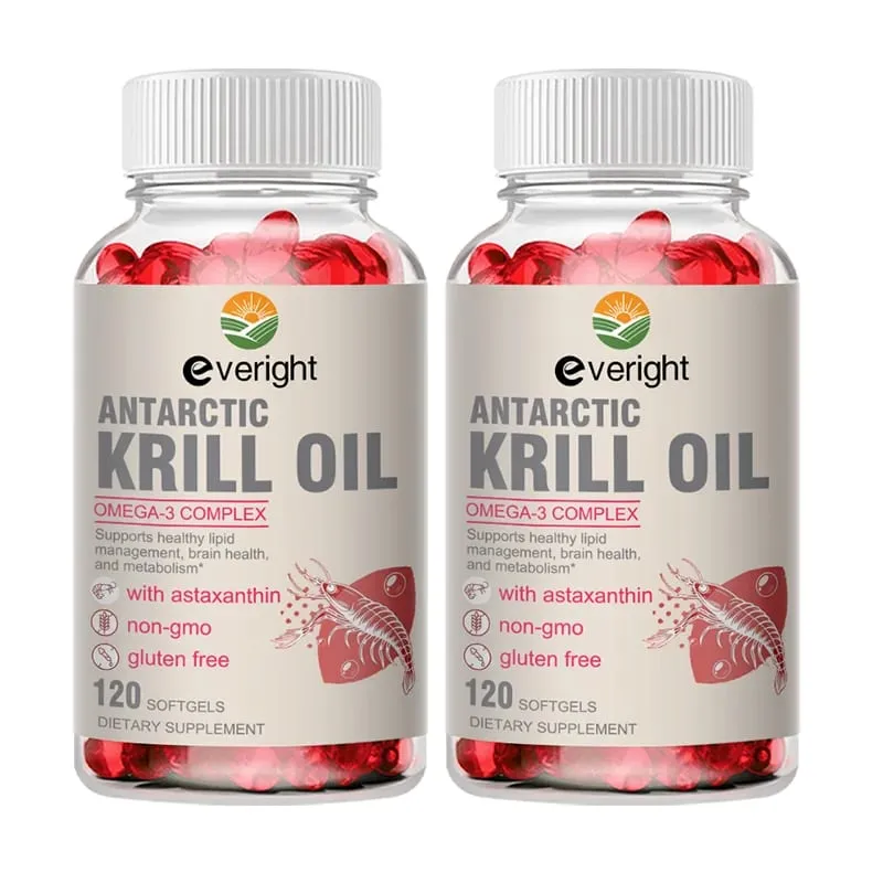 Έλαιο Krill – Σύμπλεγμα φωσφολιπιδίων Ωμέγα-3 με Ασταξανθίνη – Υποστηρίζει Διαχείριση Λιπιδίων Μεταβολισμός Υγεία εγκεφάλου και καρδιάς EPA/DHA — image 9