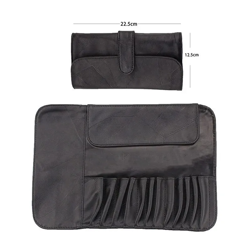 12/14/18 Hole Makeup Brush Bag Functional Travel Cosmetics Case Make Up Brushes Protektor Rolling Pouch Tool