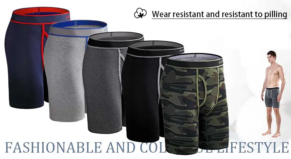 10 Pieces Bamboo Fiber Men's Underpants Solid Color Boxer Briefs Breathable Boxers Underwear Man Stretch Men Panties