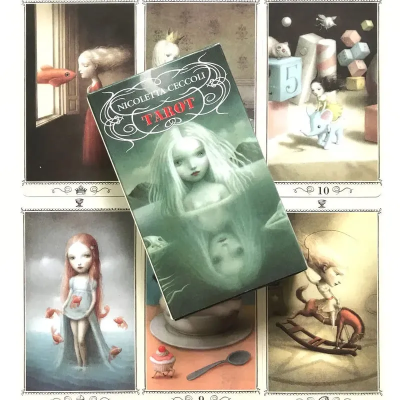 Nicoletta Ceccoli קלפי טארוט בגרסה אנגלית משחקי לוח