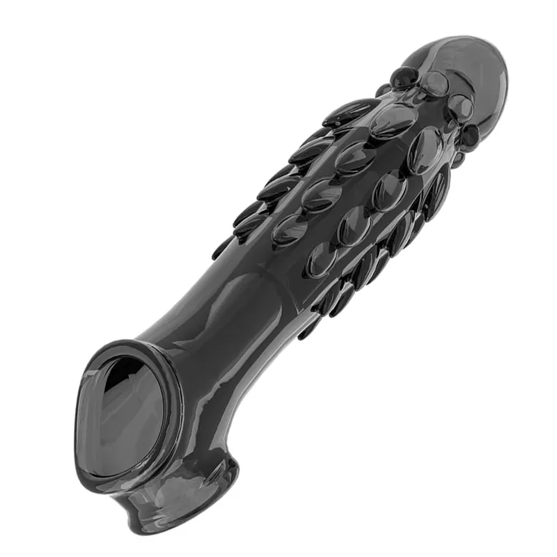 Reusable Cock Ring Vibrator Delay Condom Penis Sleeve Extension Extend Dildo Adult Anal Plug Sex Toys For Men For Women Sex Toys