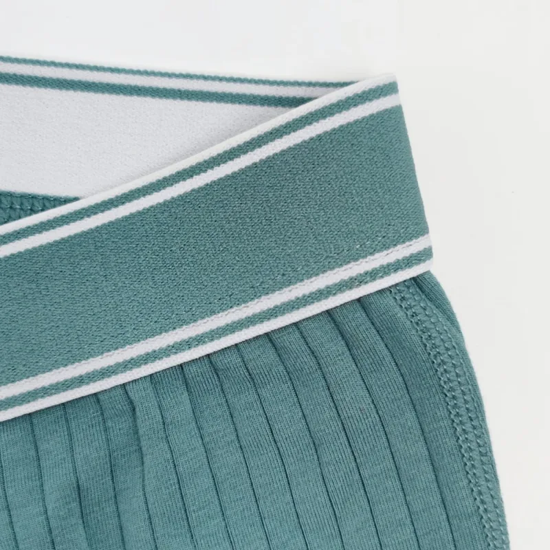 3PCS/Pack 100% Cotton Solid Striped Man Undrewear Lengthen Breathable Fitness Boxers Hombre Crotch Side Opening Men's Underpants