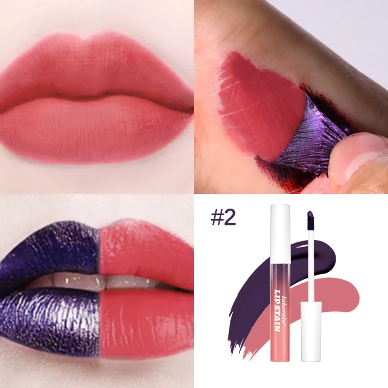 Lakerain Lip Gloss Peel and Stick Set Pink Lip Gloss Transfer Resistant Μακράς διάρκειας Αδιάβροχο Φυσικό Lip Gloss για γυναίκες