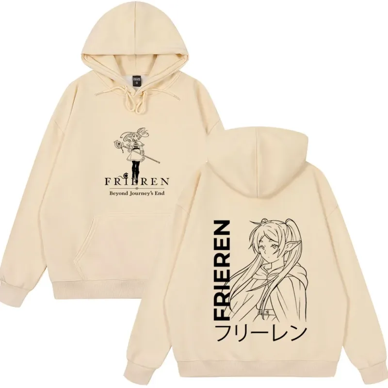 Anime Frieren: Beyond Journey's End Hoodies Men's Women Clothing Fashion Harajuku Tops Couple Style Wears Winter Fleeece Clothes