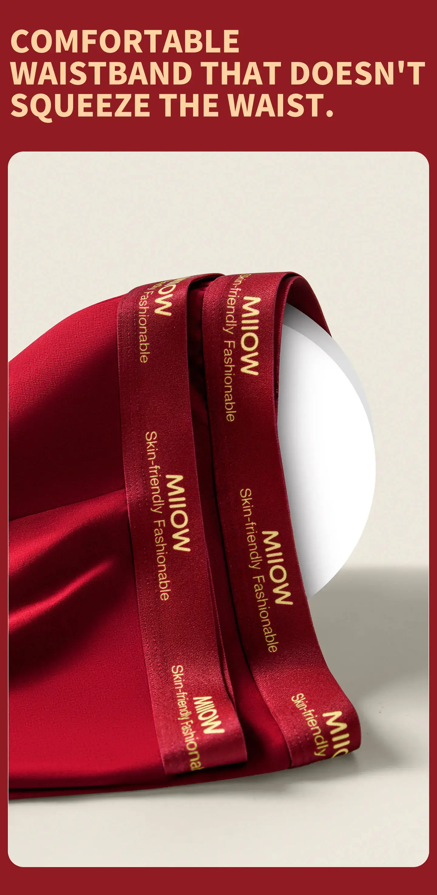 MiiOW 3Pcs Cotton Men Underwear 10A Antibacterial Crotch Men's Panties Breathable Skin-friendly Man Boxers Lucky Red Underpants