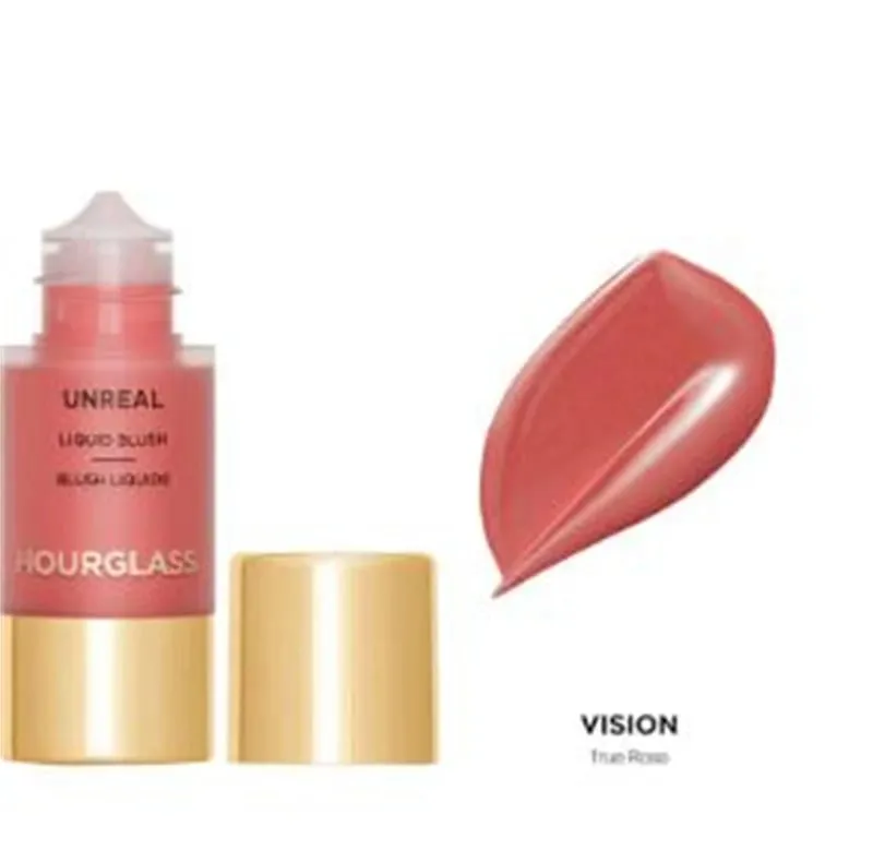 Hourglass Unreal Nude Liquid Texture Powder Blusher Full Clear Color Cheek Fluidity Easy Push Away Create Natural Woman Makeup